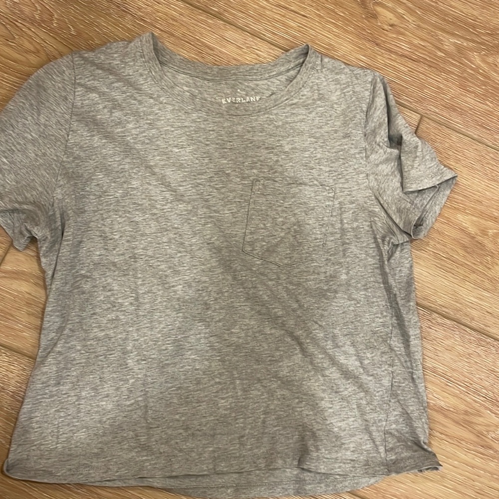 Everlane Boxy Pocket Crop Tee